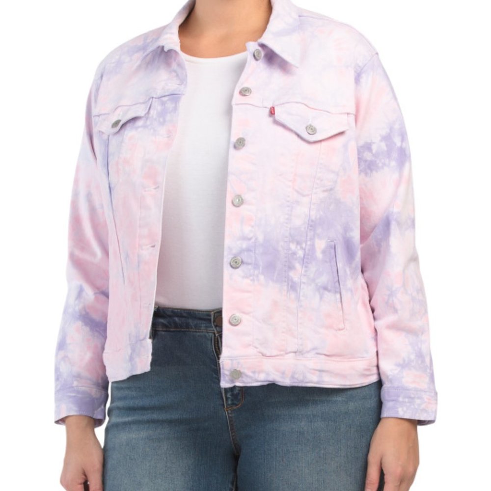 Levi's Plus Ex-Boyfriend Tie-Dye Trucker Jacket